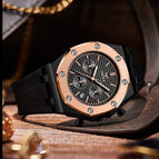 ONOLA ON6807 men's watch Classic Fashion Best-Seller Multi-Function Quartz Watch Men's Silicone Watrproof casual Watch