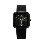 2021 new silicone women's watch TICTOC three-eye fashion ladies watch trendy black temperament watch women casual  8202