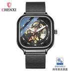 CHENXI Square fashion new automatic mechanical watch men's waterproof business men's casual watch CX-8810A