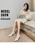 Fashion New Mary Jane Shallow Mouth Slip-on Lazy Comfortable Thick Heel Square Toe Shoes Women 3168-28