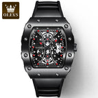 OLEVS Men's watch douyin live fashion waterproof quartz men's causal Watch 3602