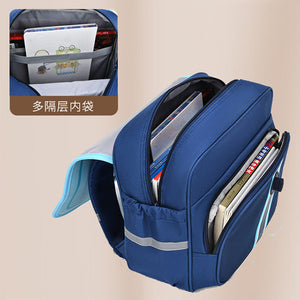 New Children's Schoolbag Burden-Reducing Spine Protection Horizontal Version Primary School Student boy and girl Backpacks