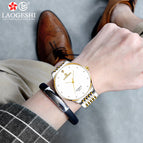 LAOGESHI Fashion Couple Watch Classic Waterproof Quartz Watch for Men and Women love watch