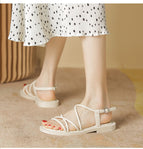 Sandals women's summer all-match sandals and slippers women's flat-soled sandals and slippers 138-5