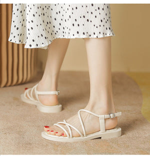 Sandals women's summer all-match sandals and slippers women's flat-soled sandals and slippers 138-5