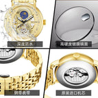 PINTIME Automatic Mechanical men's watch Hollow Fashion Watch Men's fashion business causal Men's Watch 2362