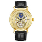 PINTIME Automatic Mechanical men's watch Hollow Fashion Watch Men's fashion business causal Men's Watch 2362