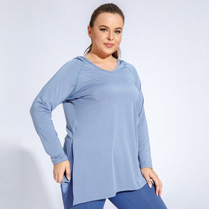 Large Size women Clothes Long Sleeve Yoga Tight Breathable Sports Top Long Running Blouse Quick-Drying T-shirt for Women YY159