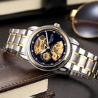 Fashion Hollow Men's Watch Waterproof Luminous Business Belt Through Bottom Fully Automatic Mechanical Watch 1001