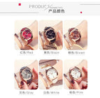 GUOU 8097 Temperament Quartz Women's Watch Large Dial Belt Trend Simple Temperament Women's Waterproof Watch Casual