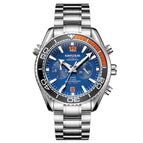 KIMSDUN high-end watch sports watch men's waterproof steel belt automatic mechanical watch men's watch K-1804A steel