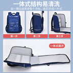New primary school student cartoon schoolbag boys and girls 6-12 years old light one-piece open children's backpack 5619