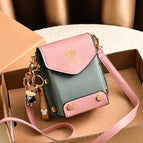 2022 new niche design mobile phone bag messenger bag women fashion one shoulder retro small square bag mini mobile phone bag 3987