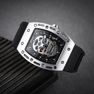 BAOGELA Domineering Skull Watch Silicone Men's Watch Waterproof Sports Quartz Watch 1612