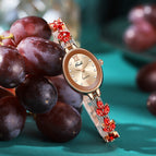 Gedi Niche High-Grade women Watch Luxury Oval Quartz Watch Jewelry Four-Leaf Clover Medieval Bracelet Watch 51120