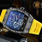 Watch for mem Richard European-Style Diamond Quartz Watch Fashion Sports Barrel-Shaped in Stock 9791