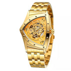 New Tomarch European American Style Men's Fashion Casual Hollow Triangle Automatic Mechanical Men casual Watch TM2133