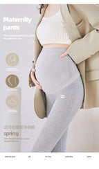 Maternity Clothes Pregnant Women's Pants Yiwu Pu 2023 Spring and Summer New Seamless Maternity Pants Cotton Maternity Leggings Slimming