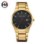 Hannah Martin Original Design Waterproof Tungsten Black Steel Strap Watches Business Calendar Quartz Men's watch HM-17551