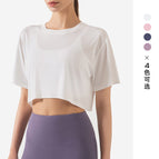 Women T-shirt Outdoor Sports Quick-Drying Top Loose Short Yoga Clothing Running Short Sleeve T-shirt Summer DS67
