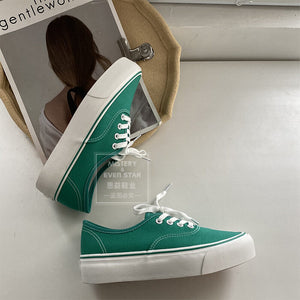 Platform canvas shoes women's heightening students' versatile shoes 2021 new Japanese ins tide low-top skateboarding shoes 531