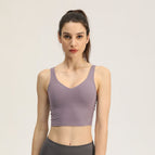 Lulu women Vest Women's bra Chest Pad Push up Sports Bra Quick-Drying Yoga Clothing Top ENY024