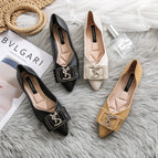 Women's shoes new flat shoes spring and autumn 2022 pointed single shoes office lady street shoes 222-2