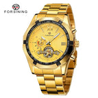 New Forsining Mechanical Watch Men's Fashion Casual Flywheel Toy Automatic Mechanical Watch SLZe260