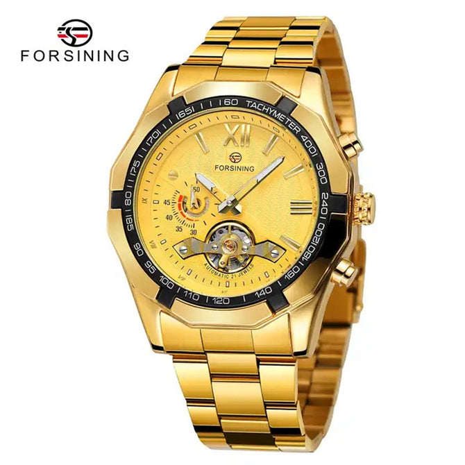 New Forsining Mechanical Watch Men's Fashion Casual Flywheel Toy Automatic Mechanical Watch SLZe260