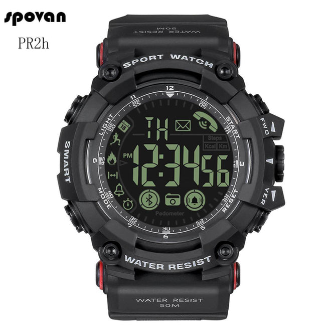 SPOVAN Smart watch  PR2 Bluetooth Men's Sports waterproof Quartz Digital Watch