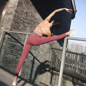 Women's Yoga suit two piece outdoor running Yoga suit y26s0071 + y26k0387