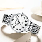 Elderly Watch Men's Waterproof Quartz Watch Big Digital Mother Middle-aged Elderly Couple Watch Gift for Mother  Father