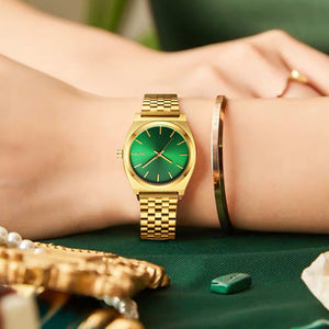 BESTWIN Watch Women's TikTok Women's Watch Hot Sale Waterproof Green Submariner High-End Women's Watch