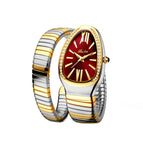 Missfox watch 2686 women's fashion personalized snakehead Bracelet Stainless Steel Diamond snake watch women
