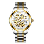 Fngeen Mechanical Watch Men's Black King Kong Men's Watch Waterproof Korean Business Gift Tourbillon Hollow Watch 6018