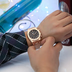 PINTIME Multi-Functional Men's Quartz 6-Pin Business fashion calendar waterproof men Watch 1473