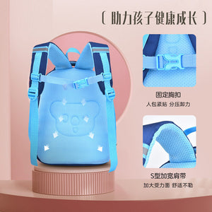 Primary school children's schoolbags cute cartoon boy schoolbags kindergarten burden relief and spine protection ultra-lightweight children's backpack 633  schoolbag