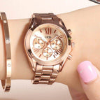 GEDI Luxury Women Fashion Casual Watches Stainless Steel Waterproof Ladies Analog Quartz Wristwatch Female Gift Clock Watch