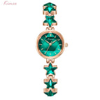 Kimio 6352Ladies Blue Star Bracelet Watch For Women Simple Small Dial Dress Watches Female Brand Waterproof Wristwatch