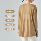 Yoga Blouse Long Knotted Long Sleeves Outer Match Quick-Drying Thin Sports Top Casual Loose Clothes DSL368