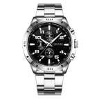 CHENXI Hot Selling Business Watch Luminous Waterproof Quartz Watch 027b Three Eyes Men's Sports Watch CX-027B