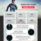 NORTH EDGE v Sport smart wateches GPS watch AMOLED screen compass barometer altimeter 50m waterproof S