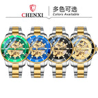 CHENXI Water Ghost Explosive Skeleton Automatic Mechanical Watch Fashion Waterproof Men's Watch Mechanical Watch CX-8805B