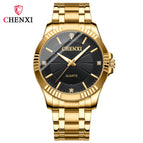 CHENXI Men and women watch Diamond Gold Business Watch Couple's Watch fashion casual quartz watch CX-050A