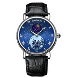 New KIMSDUN men's watch luminous starry sky moon automatic mechanical watch men's business waterproof watch K-2024A