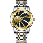 KIMSDUN New fashion trend starry dial hollow automatic watch men's mechanical watch waterproof men's casual watch