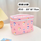 Cartoon cosmetic bag portable large-capacity storage bag ins travel wash cosmetics storage bag