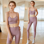 Lulu Women yoga suits Sports Bra Slim Shoulder Yoga lifting pants Women's Fitness running dancing women sports set 925