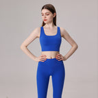 New yoga suit Cross Shoulder Strap Beautiful Back Tank-Top Yoga Clothes Women's Skinny Running fitness Sports Two-Piece set TZ-230322