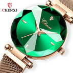 CHENXI Hot Sale Fashion women Watch Magnetic Mesh Strap Watch Quartz Watch Ladies Net Watch 309L